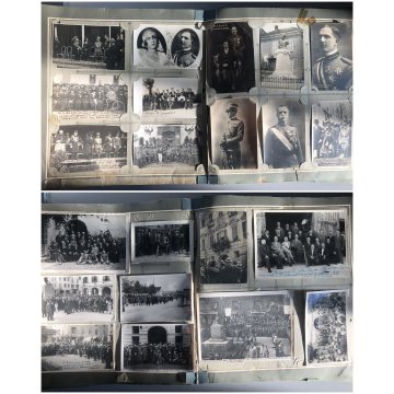ALBUM FOTOGRAFICO Angelo Rabezzana ALPINI MUTILATI GUERRA WW1 SAN DAMIANO D'ASTI