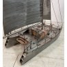 GRANDE MODELINO CATAMARANO '107 cm' FERRO ARTIGIANALE BARCA BOAT NAVE SHIP MODEL