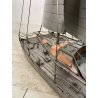 GRANDE MODELINO CATAMARANO '107 cm' FERRO ARTIGIANALE BARCA BOAT NAVE SHIP MODEL