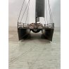 GRANDE MODELINO CATAMARANO '107 cm' FERRO ARTIGIANALE BARCA BOAT NAVE SHIP MODEL
