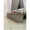GRANDE MODELINO CATAMARANO '107 cm' FERRO ARTIGIANALE BARCA BOAT NAVE SHIP MODEL