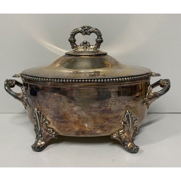 ZUPPIERA VITTORIANA ARGENTATA SHEFFIELD METALLO SERVIZIO TAVOLA INGLESE