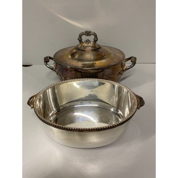 ZUPPIERA VITTORIANA ARGENTATA SHEFFIELD METALLO SERVIZIO TAVOLA INGLESE