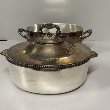 ZUPPIERA VITTORIANA ARGENTATA SHEFFIELD METALLO SERVIZIO TAVOLA INGLESE