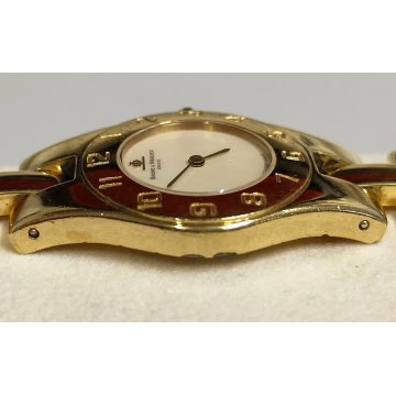 Baume & Mercier LINEA 5261 Plaque or G10 OROLOGIO POLSO Vintage LADY Wrist Watch