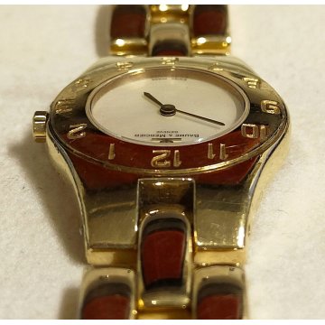 Baume & Mercier LINEA 5261 Plaque or G10 OROLOGIO POLSO Vintage LADY Wrist Watch