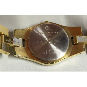 Baume & Mercier LINEA 5261 Plaque or G10 OROLOGIO POLSO Vintage LADY Wrist Watch