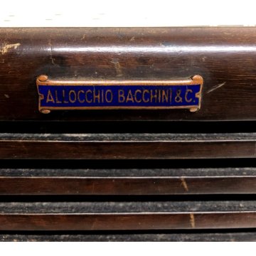 ANTICA RADIO VALVOLE Allocchio Bacchini 519M OM-OC Radialba LEGNO BACHELITE 1940