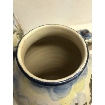 ANTICA COPPIA VASO MAIOLICA M.G.A. Mazzotti Abisola ALBARELLO FARMACIA '900