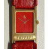 Ferrari 2625 OROLOGIO POLSO anni 80 VINTAGE WRIST WATCH montre ROSSO ORO Swiss