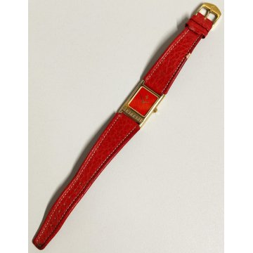 Ferrari 2625 OROLOGIO POLSO anni 80 VINTAGE WRIST WATCH montre ROSSO ORO Swiss