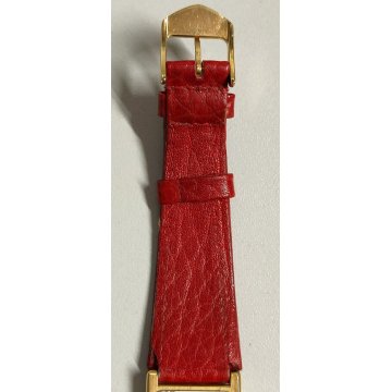 Ferrari 2625 OROLOGIO POLSO anni 80 VINTAGE WRIST WATCH montre ROSSO ORO Swiss