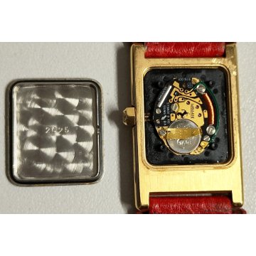Ferrari 2625 OROLOGIO POLSO anni 80 VINTAGE WRIST WATCH montre ROSSO ORO Swiss