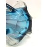 VASO VETRO Murano DESIGN FIORE AMETISTA TURCHESE 43,5 cm/h VINTAGE VASE FLOWER
