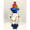 SCULTURA PAGLIACCIO CLOWN VETRO Murano MULTICOLORE MURRINA 24 cm/h VINTAGE 70s