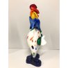 SCULTURA PAGLIACCIO CLOWN VETRO Murano MULTICOLORE MURRINA 24 cm/h VINTAGE 70s