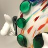 SCULTURA PAGLIACCIO CLOWN VETRO Murano MULTICOLORE MURRINA 24 cm/h VINTAGE 70s
