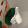 SCULTURA PAGLIACCIO CLOWN VETRO Murano MULTICOLORE MURRINA 24 cm/h VINTAGE 70s