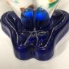SCULTURA PAGLIACCIO CLOWN VETRO Murano MULTICOLORE MURRINA 24 cm/h VINTAGE 70s