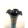 VASO VETRO MURANO CARNIVAL BLU VASE DESIGN Linea Mary Kristall MADE in ITALY 900
