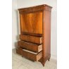 ANTICO SECRETAIRE BIEDERMEIER SEGRETO 1900 LEGNO NOCE RIBALTA SCRITTOIO EPOCA