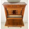 ANTICO SECRETAIRE BIEDERMEIER SEGRETO 1900 LEGNO NOCE RIBALTA SCRITTOIO EPOCA