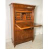 ANTICO SECRETAIRE BIEDERMEIER SEGRETO 1900 LEGNO NOCE RIBALTA SCRITTOIO EPOCA