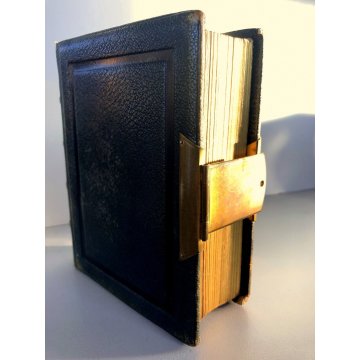ANTICO ALBUM FOTOGRAFICO Liberty  COPERTINA PELLE OVALE INTARSIATO 13x16x5,5 cm