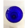 GRANDE VASO VETRO MURANO DESIGN BLU E ORO 51 cm/h VASE ITALIA CA'FOSCARI VINTAGE