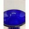 GRANDE VASO VETRO MURANO DESIGN BLU E ORO 51 cm/h VASE ITALIA CA'FOSCARI VINTAGE