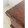 ANTICA PICCOLA CASSAPANCA PIEMONTESE legno ABETE epoca 1800 OLD WOOD CHEST BAULE