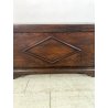 ANTICA PICCOLA CASSAPANCA PIEMONTESE legno ABETE epoca 1800 OLD WOOD CHEST BAULE