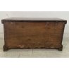 ANTICA PICCOLA CASSAPANCA PIEMONTESE legno ABETE epoca 1800 OLD WOOD CHEST BAULE