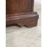 ANTICA PICCOLA CASSAPANCA PIEMONTESE legno ABETE epoca 1800 OLD WOOD CHEST BAULE