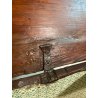 ANTICA PICCOLA CASSAPANCA PIEMONTESE legno ABETE epoca 1800 OLD WOOD CHEST BAULE
