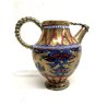ANTICO VASO BROCCA VERSATOIO Rubboli Gualdo Tadino SCU MAIOLICA LUSTRO  '800
