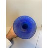 VASO VINTAGE blu La Murrina VETRO MURANO SCAVO MASCHERONI LEONE '900