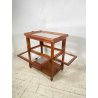 CARRELLO PORTAVIVANDE VINTAGE BAR APRIBILE VETRO TROLLEY LEGNO EPOCA Art Decò