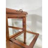 CARRELLO PORTAVIVANDE VINTAGE BAR APRIBILE VETRO TROLLEY LEGNO EPOCA Art Decò