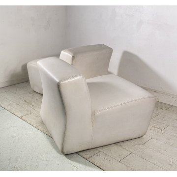 COPPIA POLTRONA MULTICOVER Titina Ammanati e Giampiero Vitelli DIVANO POUF 1968