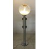 LAMPADA DA TERRA PIANTANA FLOOR LAMP ATTR. TONI ZUCCHERI ACCIAIO VETRO ANNI 70
