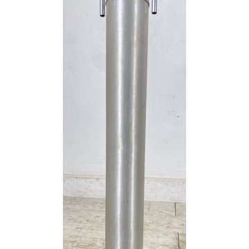 LAMPADA DA TERRA PIANTANA FLOOR LAMP ATTR. TONI ZUCCHERI ACCIAIO VETRO ANNI 70