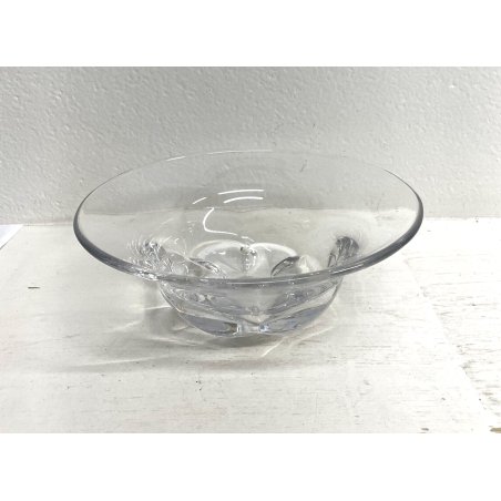 CIOTOLA ORREFORS CRISTALLO MOLATO CENTROTAVOLA BOWL VETRO GLASS VASO firmato