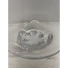 CIOTOLA ORREFORS CRISTALLO MOLATO CENTROTAVOLA BOWL VETRO GLASS VASO firmato