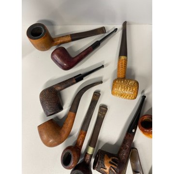 LOTTO 19 PIPE SICLAUDE SAVINELLI JEANTET CHACOM ETOILE ECC VINTAGE PIPES HOLDER