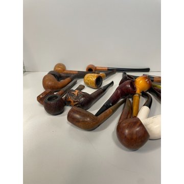 LOTTO 19 PIPE SICLAUDE SAVINELLI JEANTET CHACOM ETOILE ECC VINTAGE PIPES HOLDER