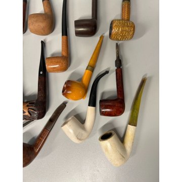 LOTTO 19 PIPE SICLAUDE SAVINELLI JEANTET CHACOM ETOILE ECC VINTAGE PIPES HOLDER