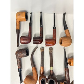 LOTTO 19 PIPE SICLAUDE SAVINELLI JEANTET CHACOM ETOILE ECC VINTAGE PIPES HOLDER
