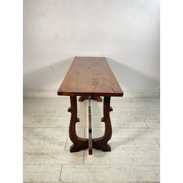 ANTICO TAVOLO FRATINO LEGNO NOCE TAVOLINO 1800 NOCE MASSELLO RETTANGOLO EPOCA