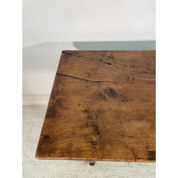 ANTICO TAVOLO FRATINO LEGNO NOCE TAVOLINO 1800 NOCE MASSELLO RETTANGOLO EPOCA